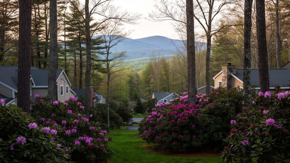 Cobble Creek Estates wooded residential community in the Pocono Mountains