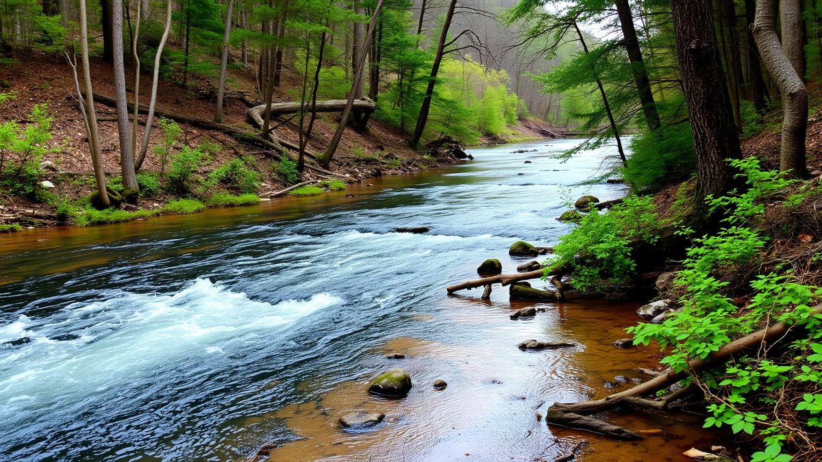 Rainbow Run, a small private community near Gouldsboro in Wayne County, PA