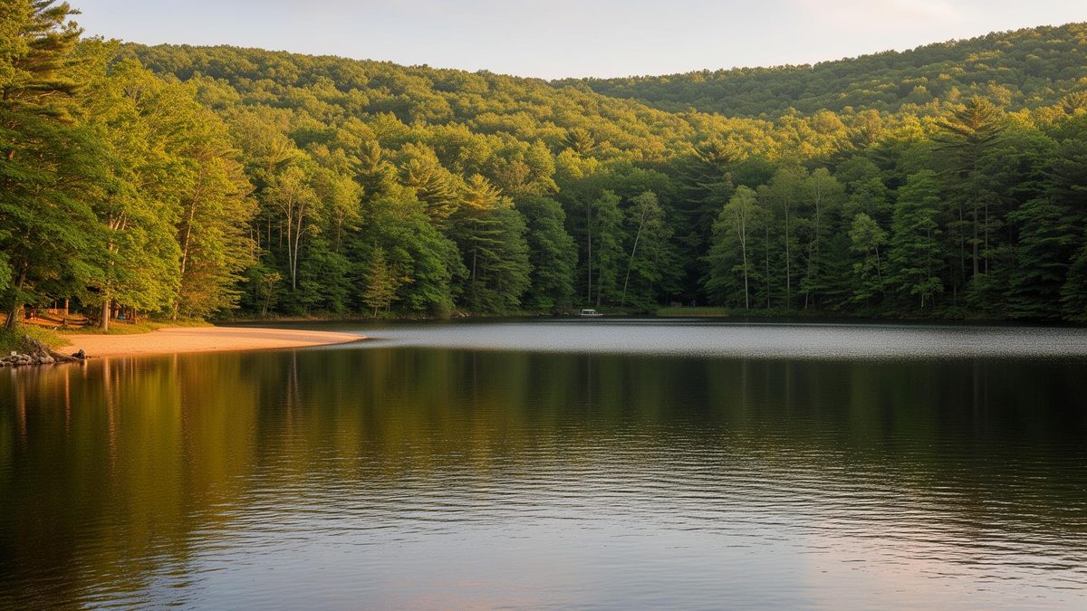 Emerald Lakes, five private lakes in Long Pond, Monroe County, PA