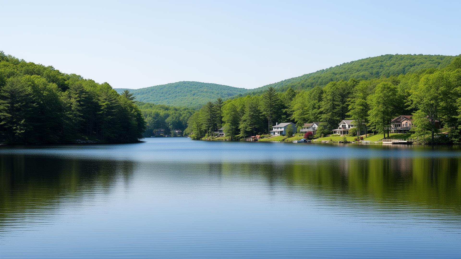 Marcel Lake Estates, a private gated lake community in Delaware Township, Pike County, PA
