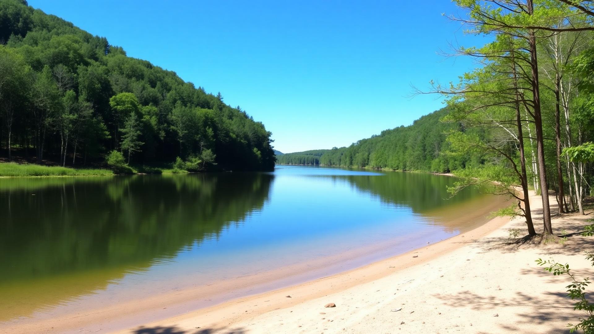 Monroe Lake, a private lake community in Middle Smithfield Township, Monroe County, PA
