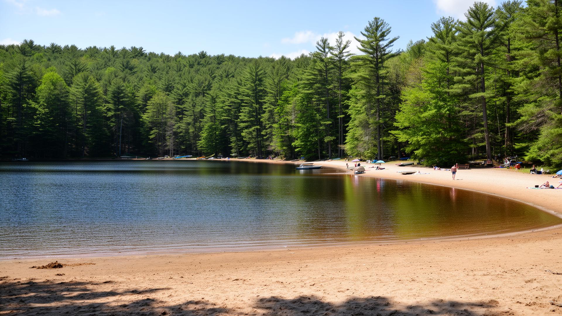 Old Marcel Lake, a private lakeside community in Delaware Township, Pike County, PA
