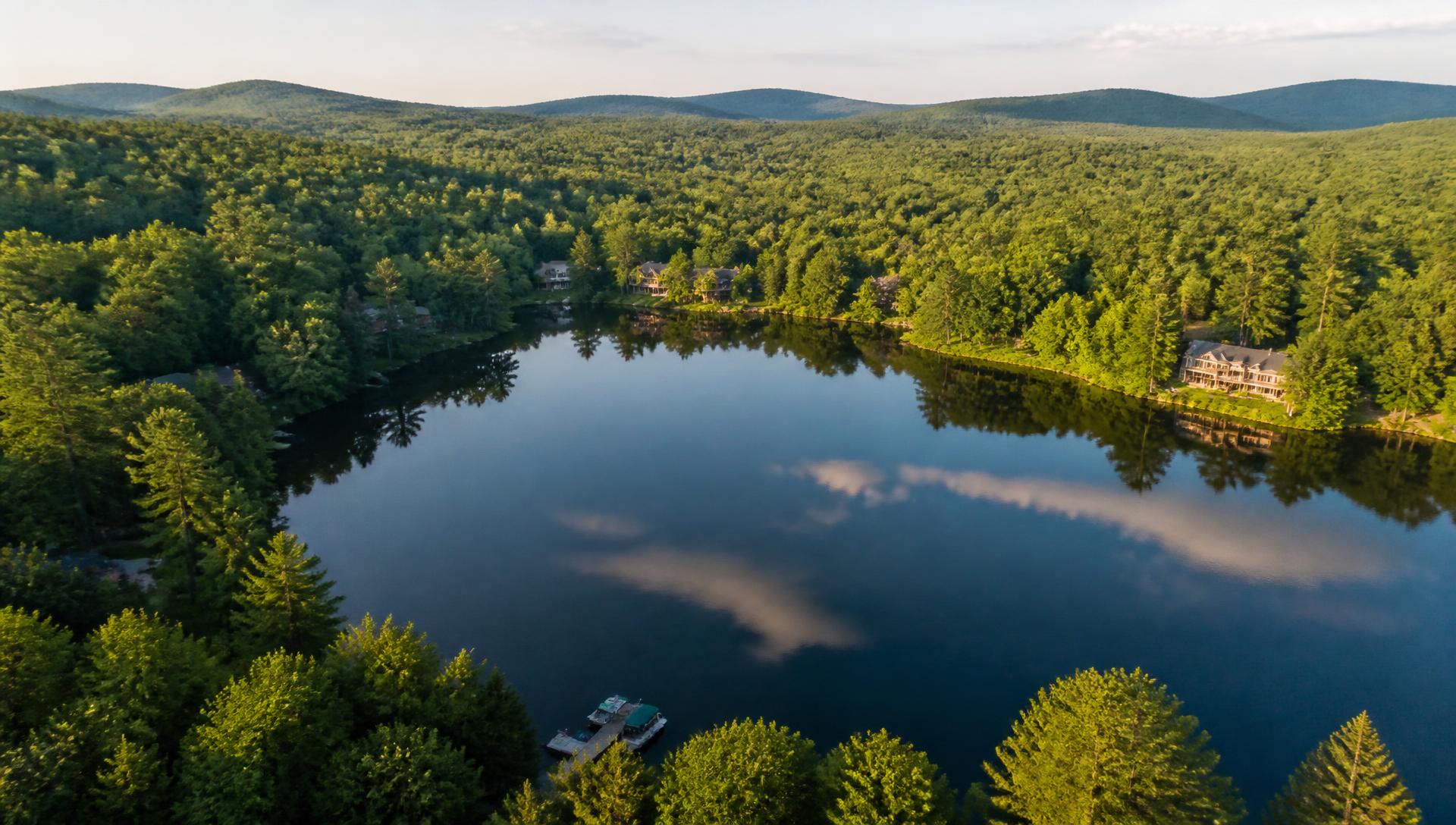 Pocono Mountain Lake Estates, a private lake community in Lehman and Delaware Townships, Pike County, PA, near Bushkill and Dingmans Ferry